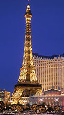 Eiffeltornet vid Paris Las Vegas.